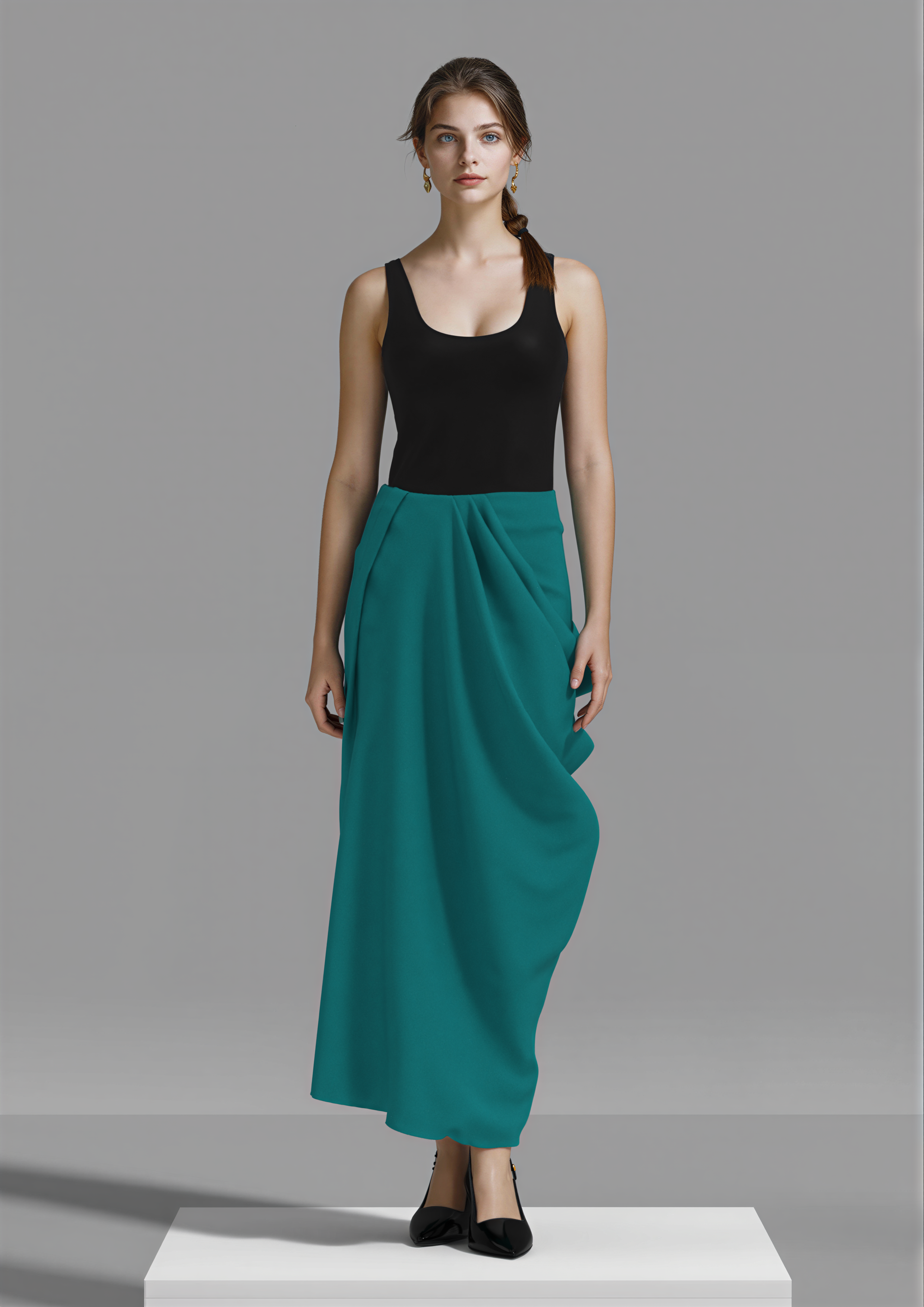DRAPED SKIRT
